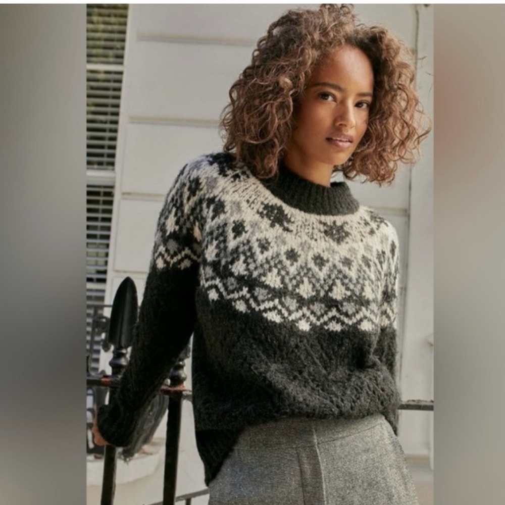 Veronica Beard Jerine Fairisle Sweater